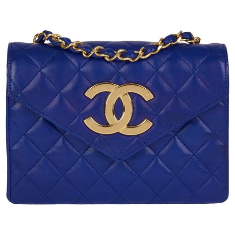 classic blue chanel bag|chanel blue bag 2021.